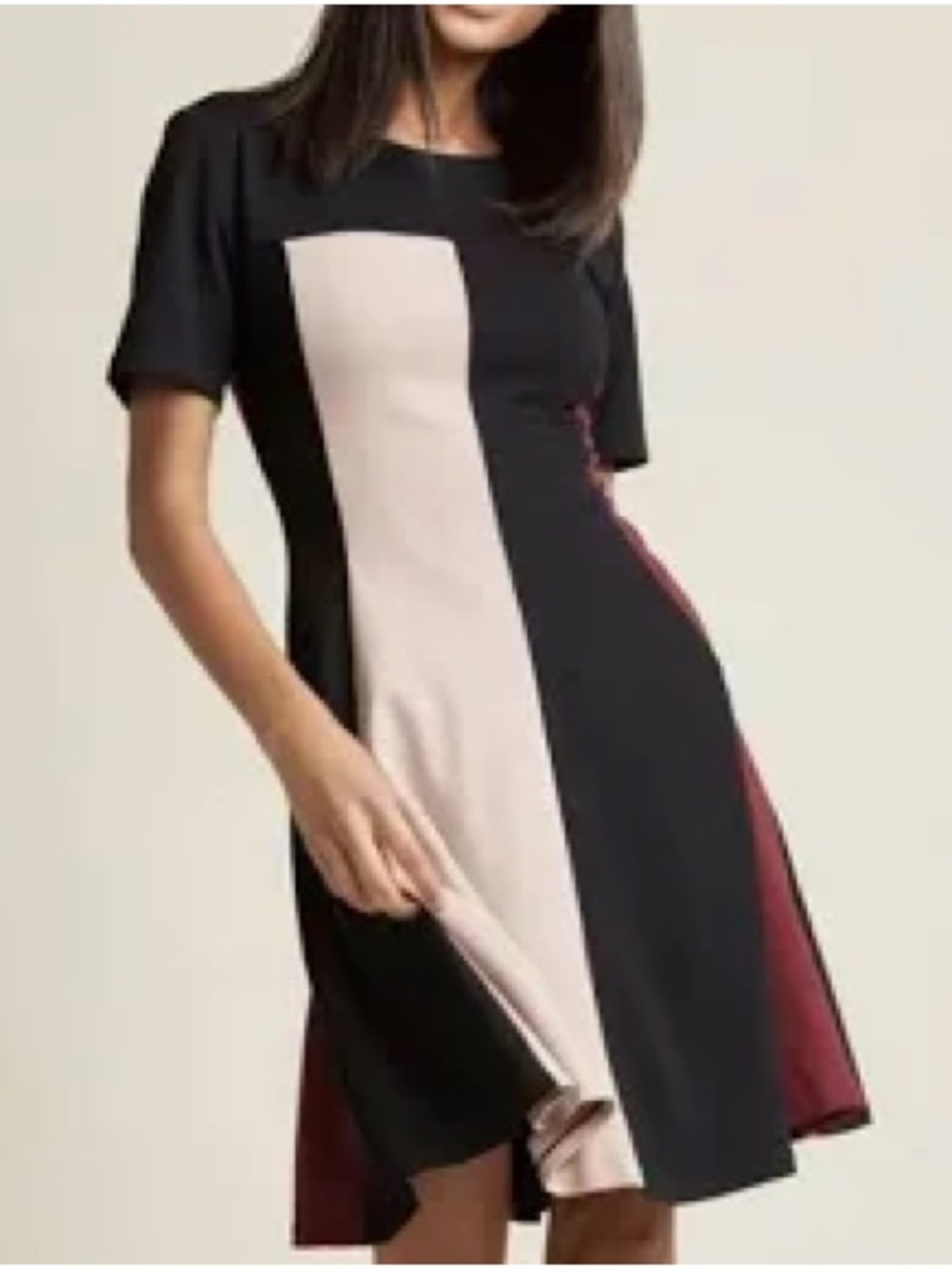 Anthropologie Hutch Colorblock Fit and Flare Knit Dress